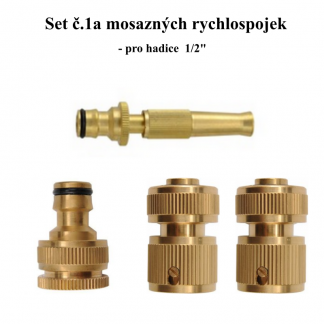 Mosazné rychlospojky Set 1a