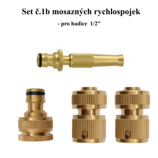 Mosazné rychlospojky Set 1b