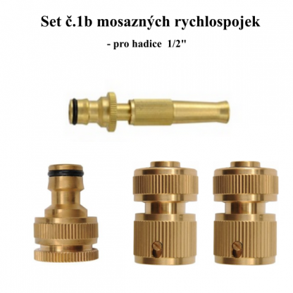 Mosazné rychlospojky Set 1b