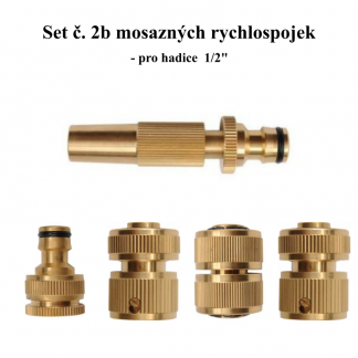 Mosazné rychlospojky Set 2b